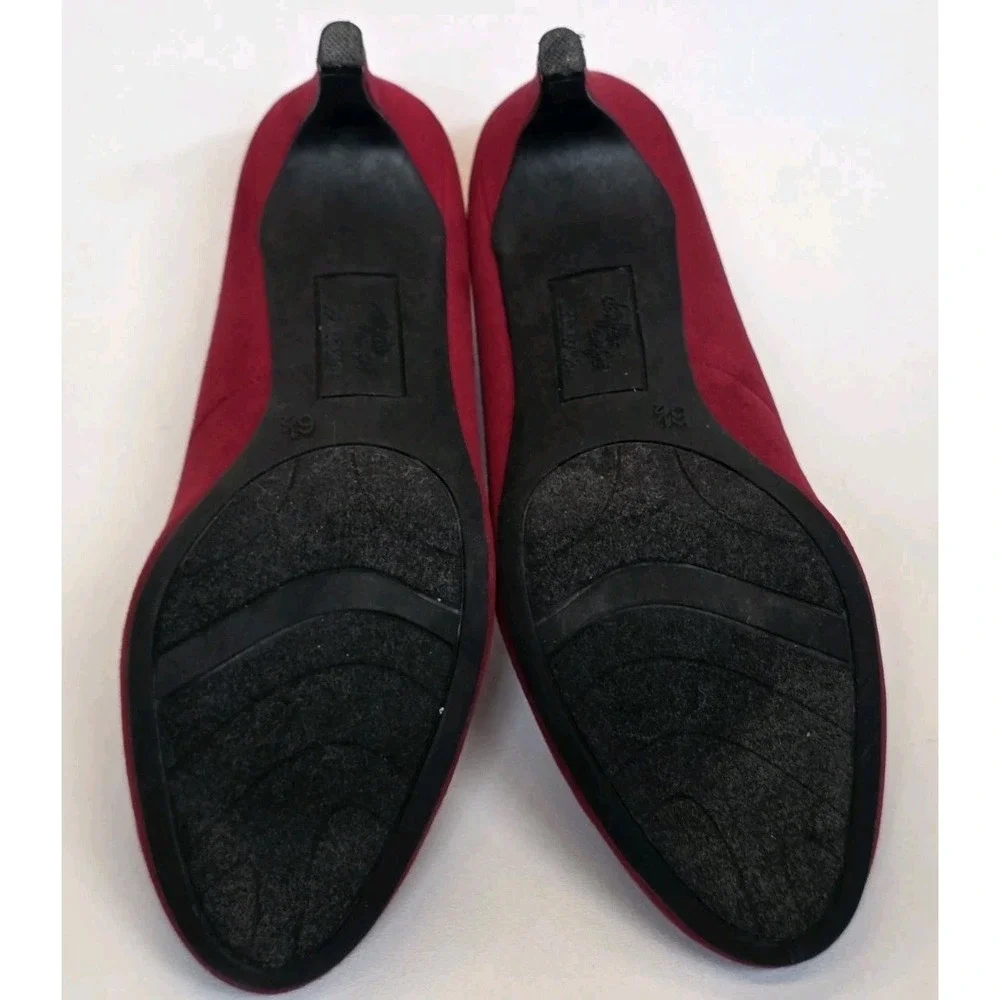 Womens Size 6.5 Dexflex Comfort Karma Round Toe Red Pump High Heel Shoes